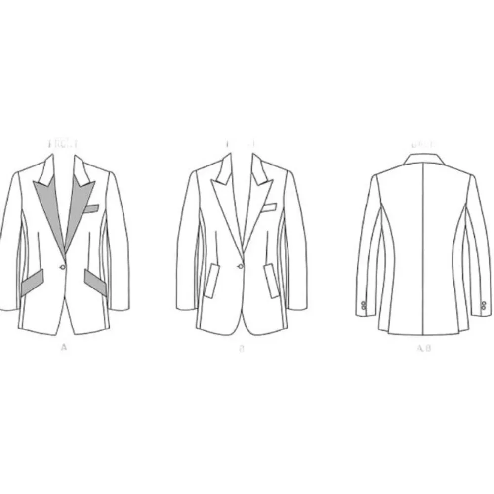 Butterick Sewing Pattern 6862 / 11125 Jacket Blazer Misses‎ Size 16-24 UNCUT